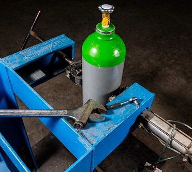 Mantenimiento y control de seguridad de botellas de gas